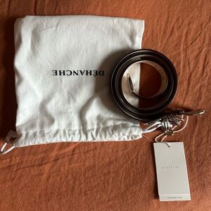 Dehanche Women's Bordeaux Leather Belt